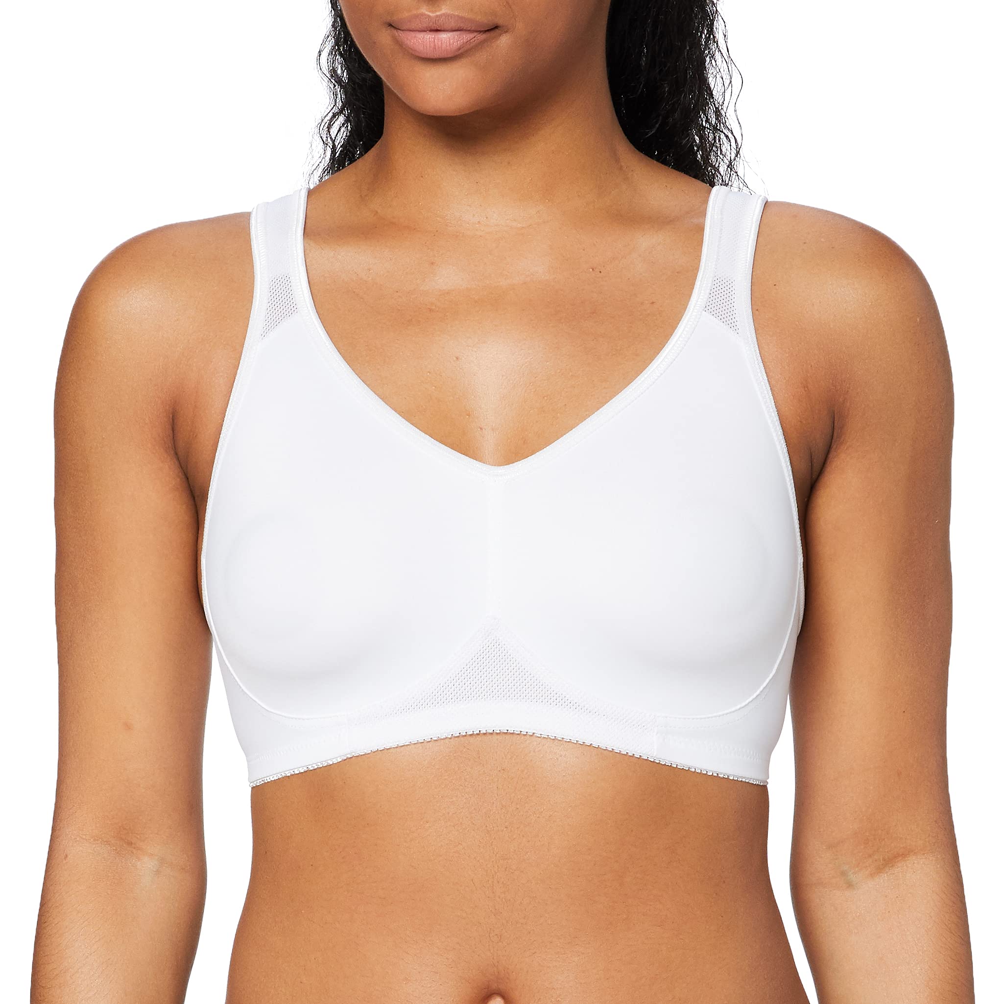 Dorina Damen Sport BH, Flex D1901A, Schwarz Weiß