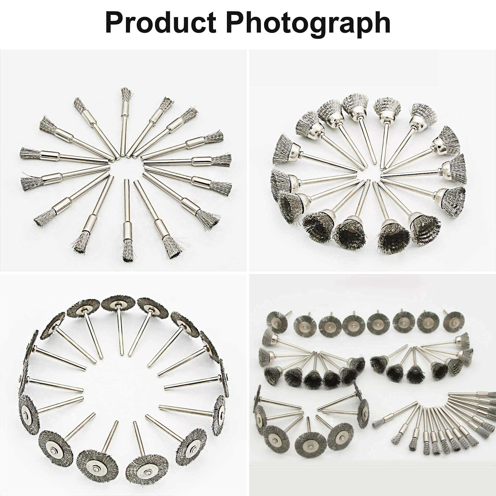 Set Spazzole Lucidatura 45 Pezzi Set Spazzole Metalliche Per