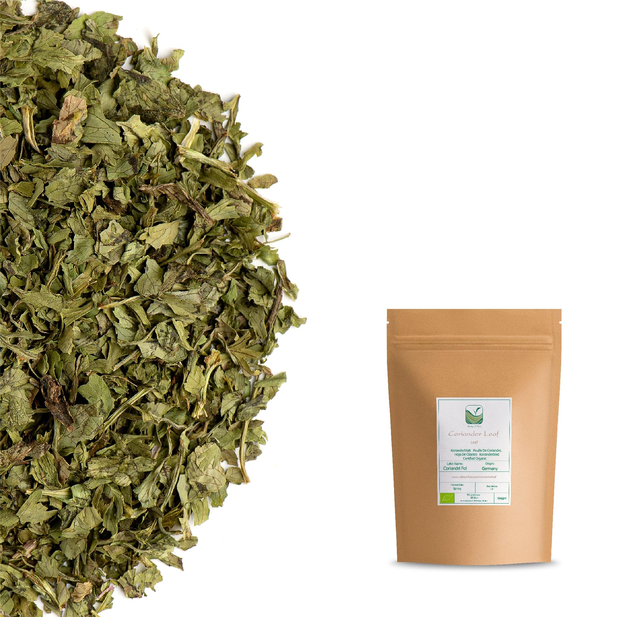 Feuilles de Coriandre Séchées Bio - Qualité Culinaire | au goût frais et légèrement citronné pour relever soupes salades et plats asiatiques