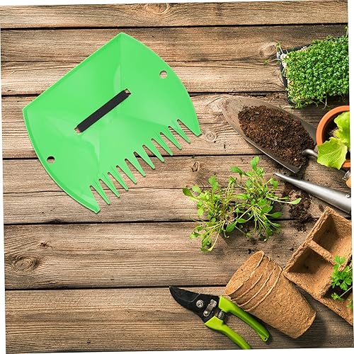 Miniatura 8 de GANAZONO 2pcs Leaf rake Leaves Rake Garden rakes Horticultural Rake Leaf Scoops and Earth Breeze Leaf Scoops Rake Mulch for Landscaping Leaf Bags