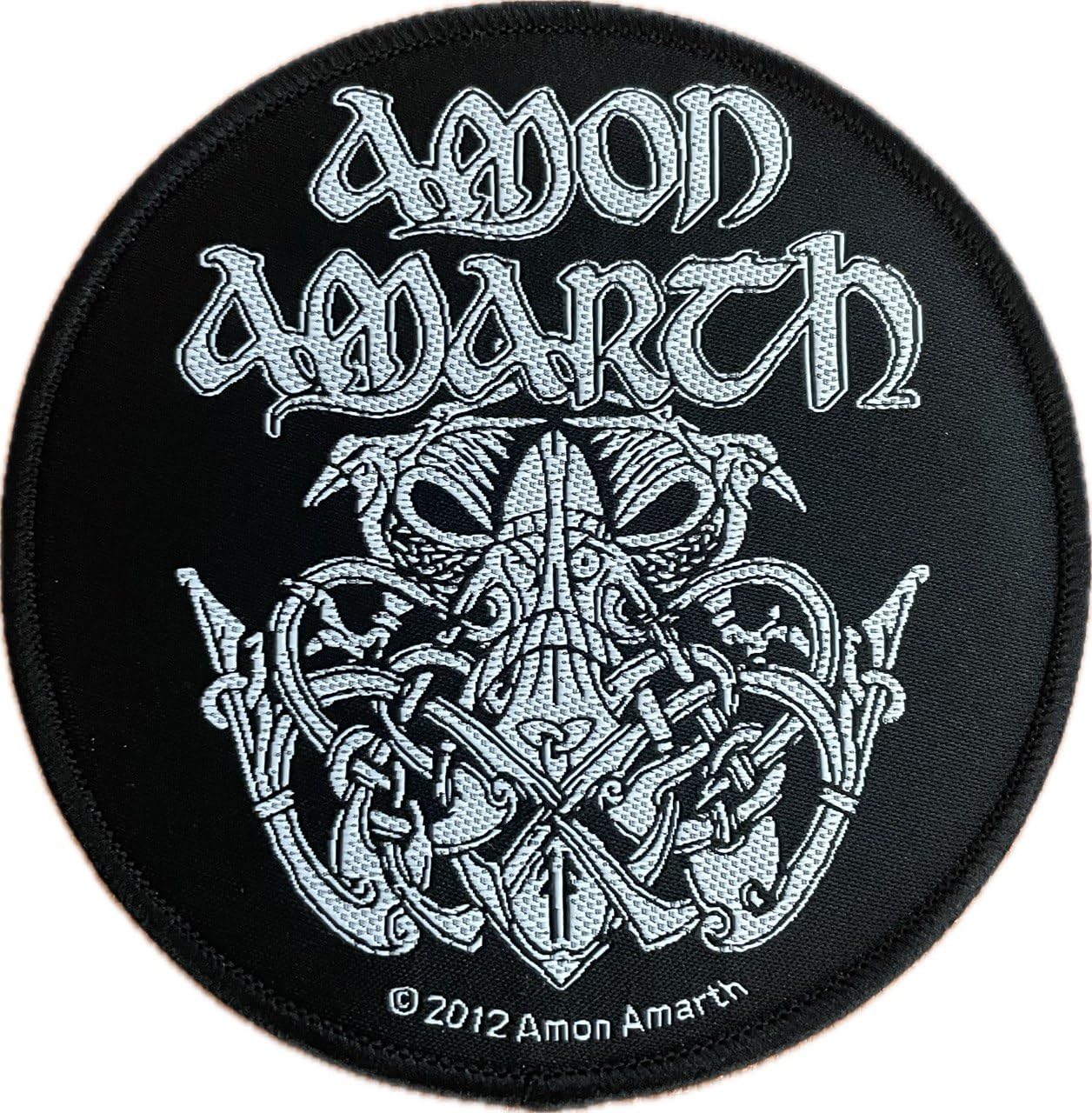 3" x 3" Amon Amarth Odin Death Band Heavy Metal Rock Punk Logo Jacket T Shirt Iron On Music Embroidered On Embroidered Music