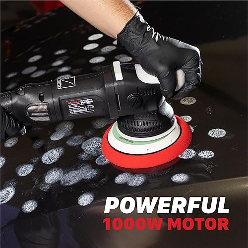 Miniatura 4 de Maxshine M15 Pro Dual Action Polisher – 15 mm Long Throw, 1000 W Power, 5″ Backing Plate, Variable Speed 2,500–5,000 OPM, Low Vibration Ergonomic –