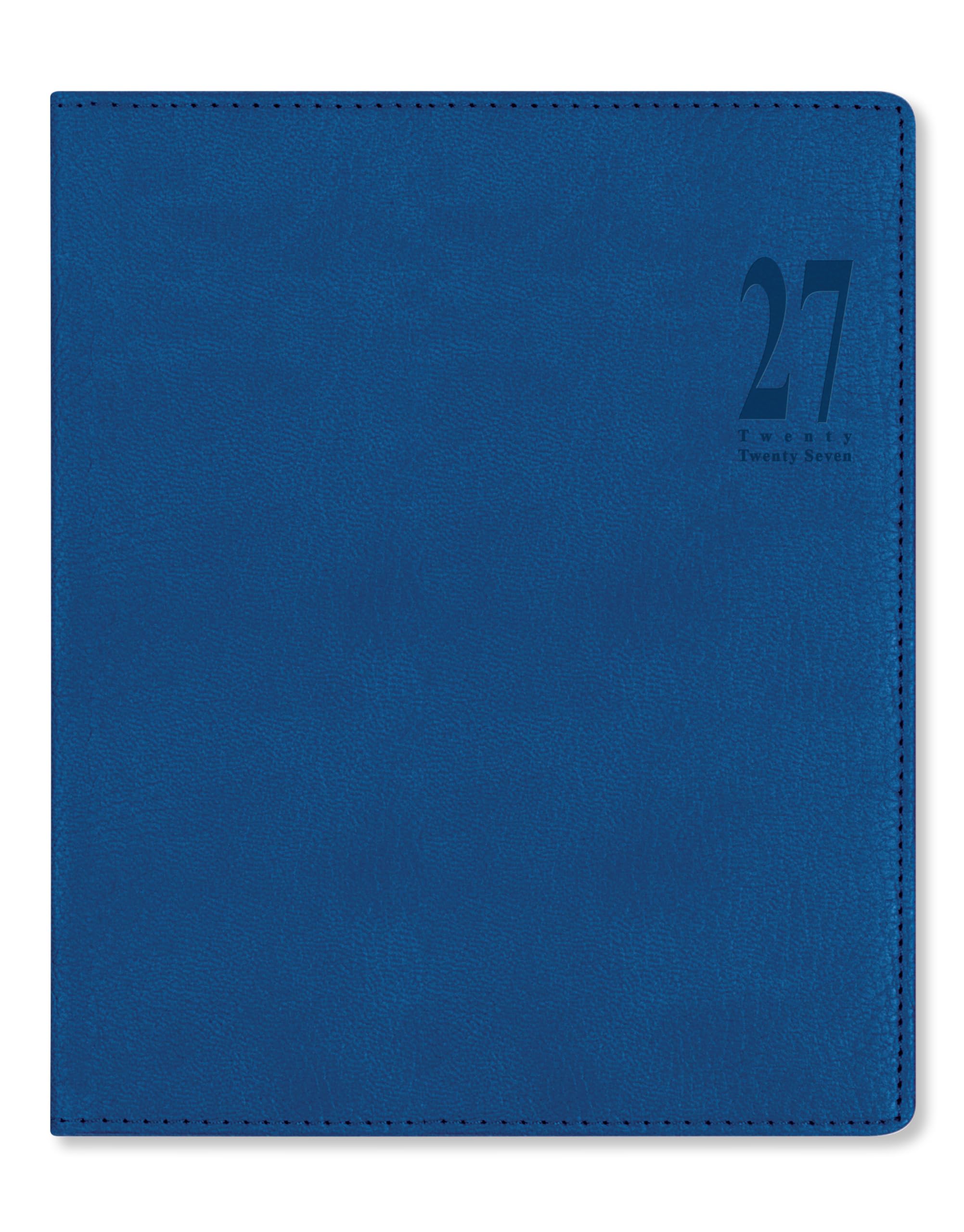 Letts of London Milano Quarto vertical week to view 2027 diary with appointments - Blue 27-080562