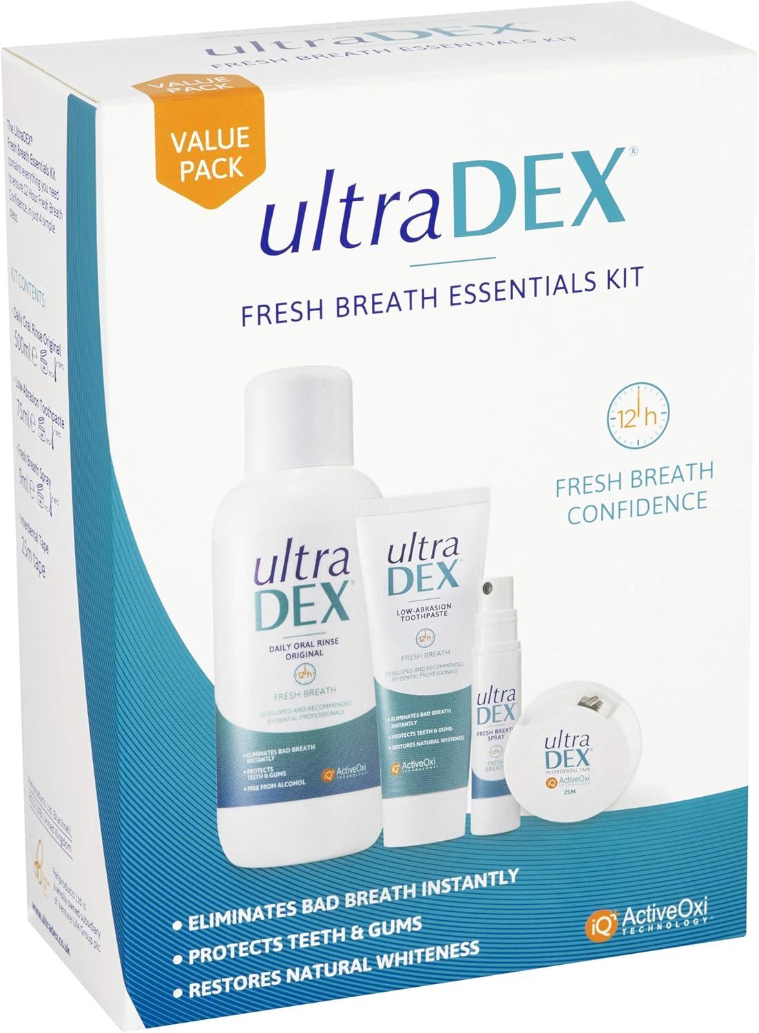UltraDEX Fresh Breath Essentials Kit for Clinically Proven 12 hr Bad
