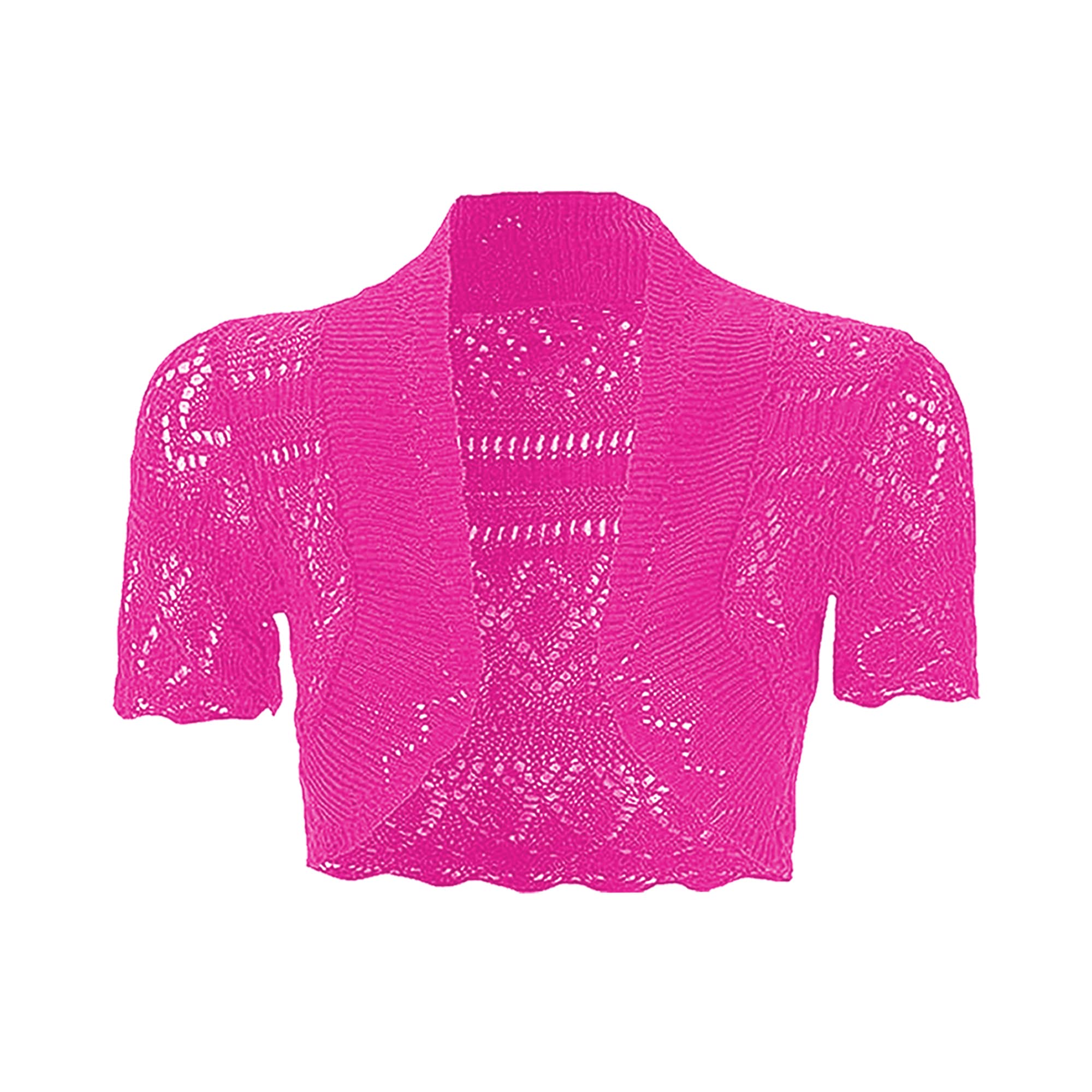 Gal Moda | Little Girl Short Sleeve Cardigan Shrugs in Knitted Pointelle | Cardigan Sweater Elegant Shrugs for Kids