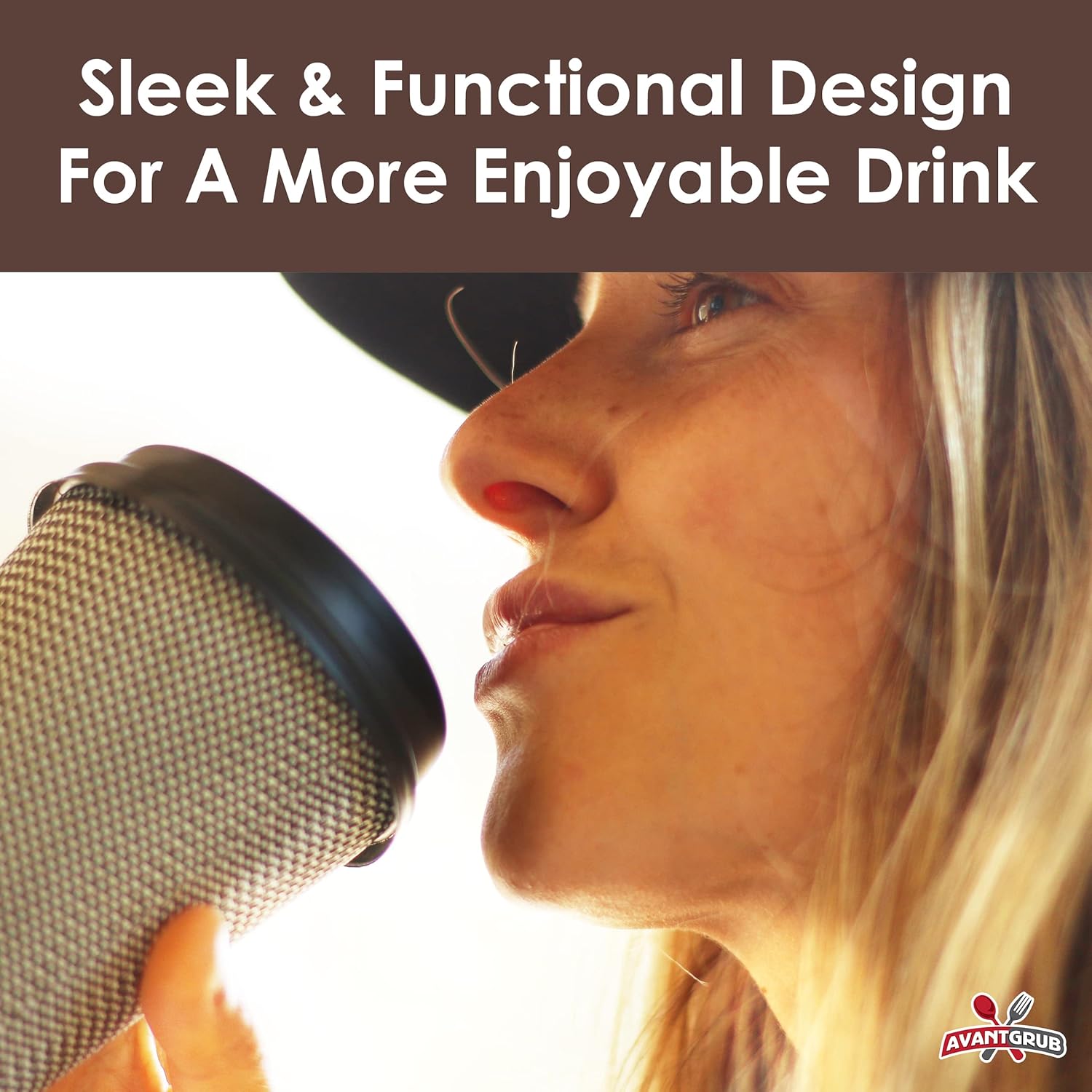 Anti-Spill, Recyclable Black Dome Lids, 100 Pk. Coffee Cup Lid for Portable Drinks. 3.45" Diameter, Fits 10, 12, 16, 20oz Disposable Paper Cups. Domed Plastic Covers for Takeout Tea, Espresso or Latte - Image 6