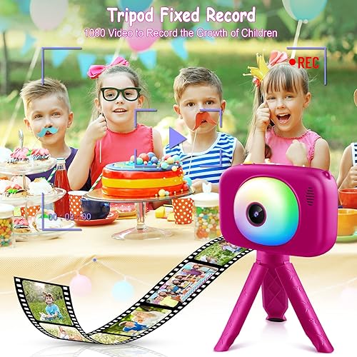 Miniatura 5 de hyleton Selfie con cámara para niños, regalos de cumpleaños de Navidad para niñasniños de 3 a 12 años, juguetes para niños pequeños para niños de 2