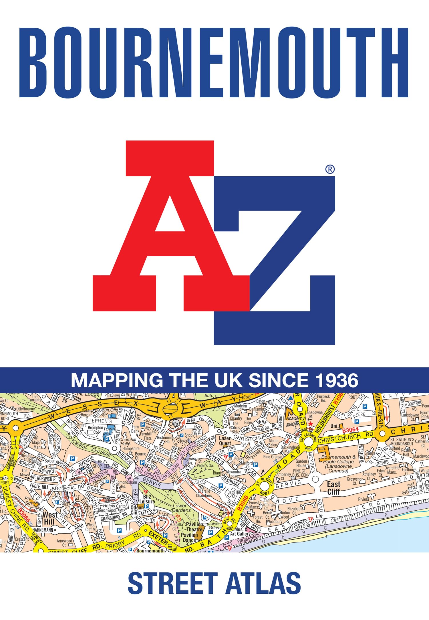 Bournemouth A-Z Street Atlas by A-Z Maps (Paperback Book)