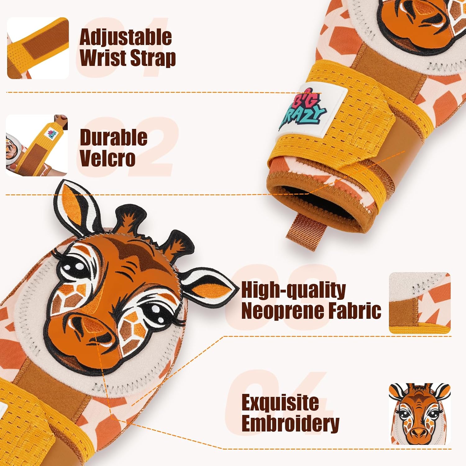 Big Crazy Baseball Sliding Mitt for Youth Sliding Mitt Glove Universal Left/Right Hand Baseball Protective Gear Accessory Pizza Cookies Giraff Cow Design