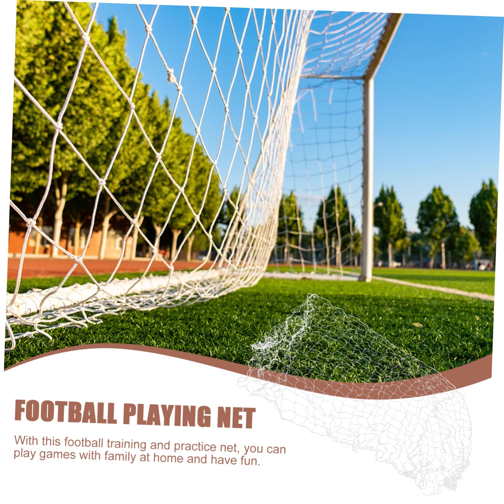 GOOHOCHY 1pair Soccer Training Net Football Practice Net for Skill Development Lightweight for Backyard Use