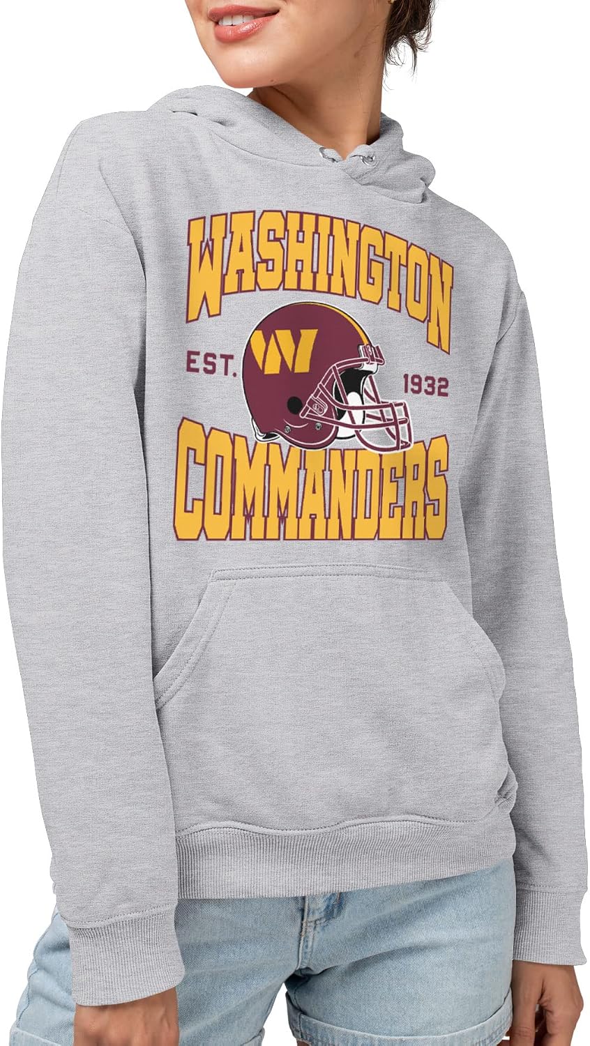 Junk Food NFL - Washington Commanders Team Helmet Adult Hoodie Grey image 2