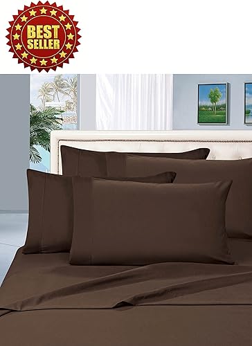 Miniatura 2 de Juego de sábanas de lujo de 4 piezas 1800 Premier, resistente a las arrugas y a la decoloración, bolsillo profundo de hasta 16 pulgadas, tamaño