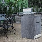 Outdoor Deep Freezer Cover,Heavy Duty 600D 100% Waterproof Chest Freezer Cover,Freezer Covers for Outside 7.0 Cubic Chest Freezer,Top Can Be Opened by Zipper(33"W x 22.5"D x 33.5"H,Grey)