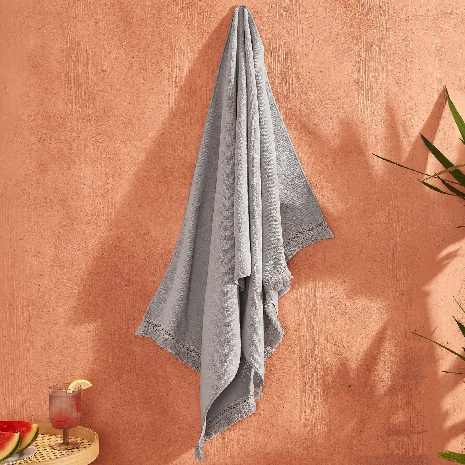 Sienna Asciugamano da bagno per adulti, beige, super morbido, ad asciugatura rapida, con nappa, asciugamano da spiaggia in microfibra, asciugamano estivo per vacanze, piscina, palestra, leggero da
