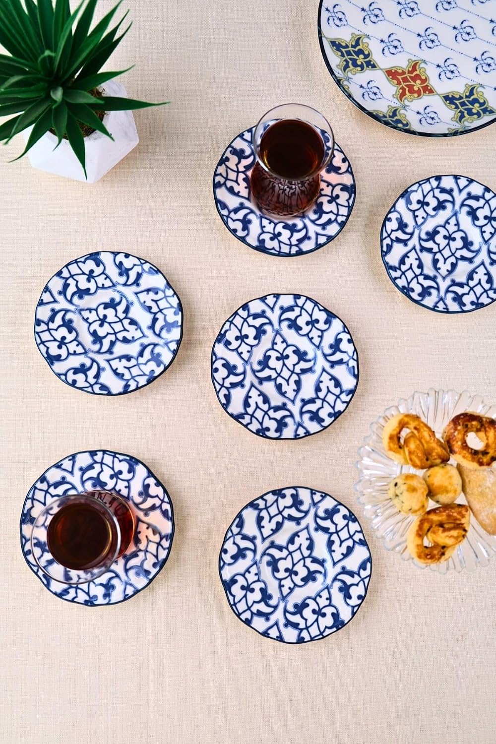Tabakevi Tabak Evi Porselen Mia Çay Tabak Takımı 12Cm 6 Parça Fly6Çtprs1210