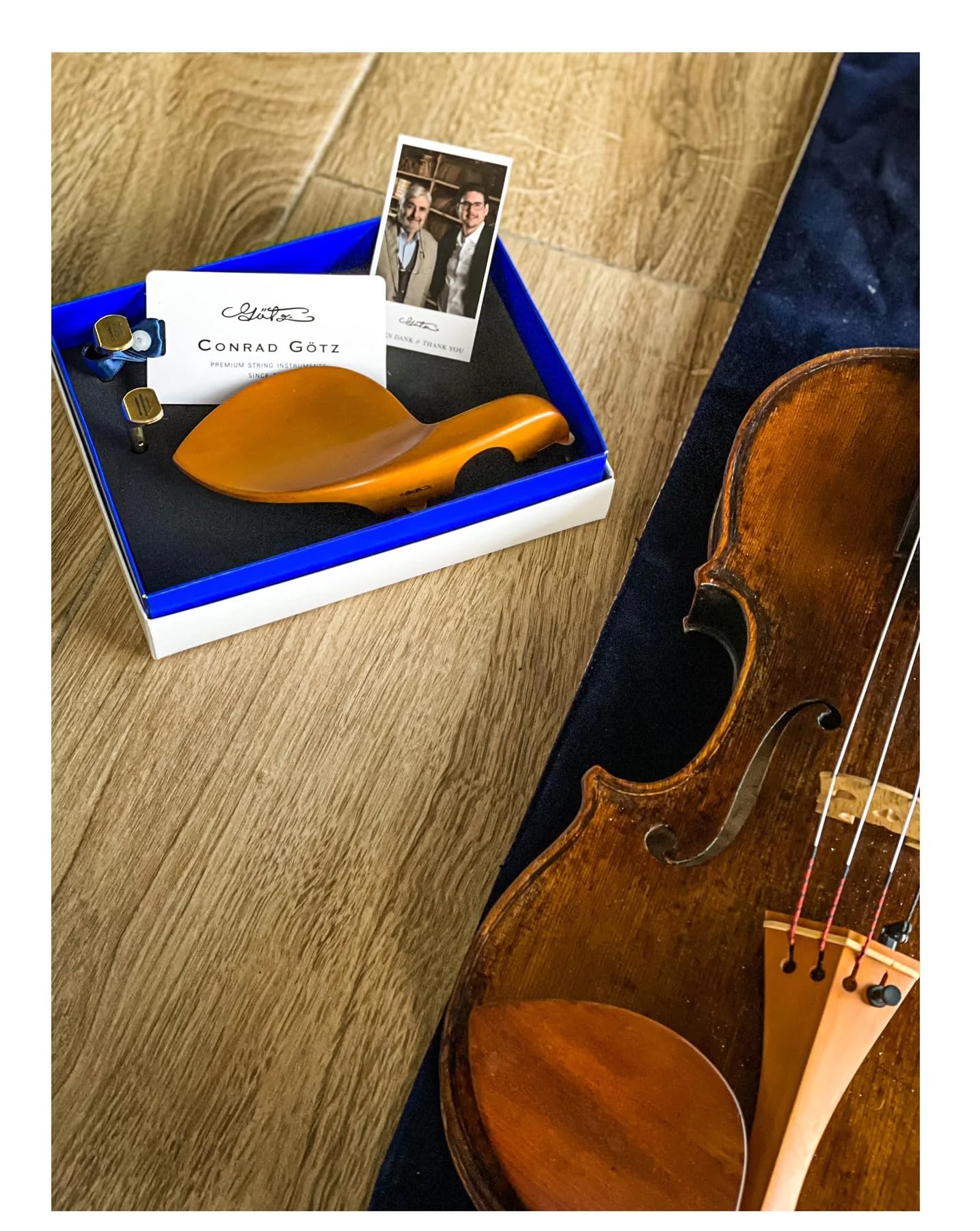 Conrad Gotz ZK1597G mentoniera per violino Guarneri, bosso