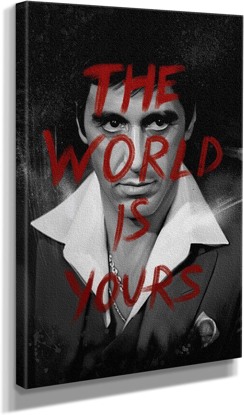 Scarface The World Is Yours Quote Premium Design Painting Picture Canvas Wall Art Home