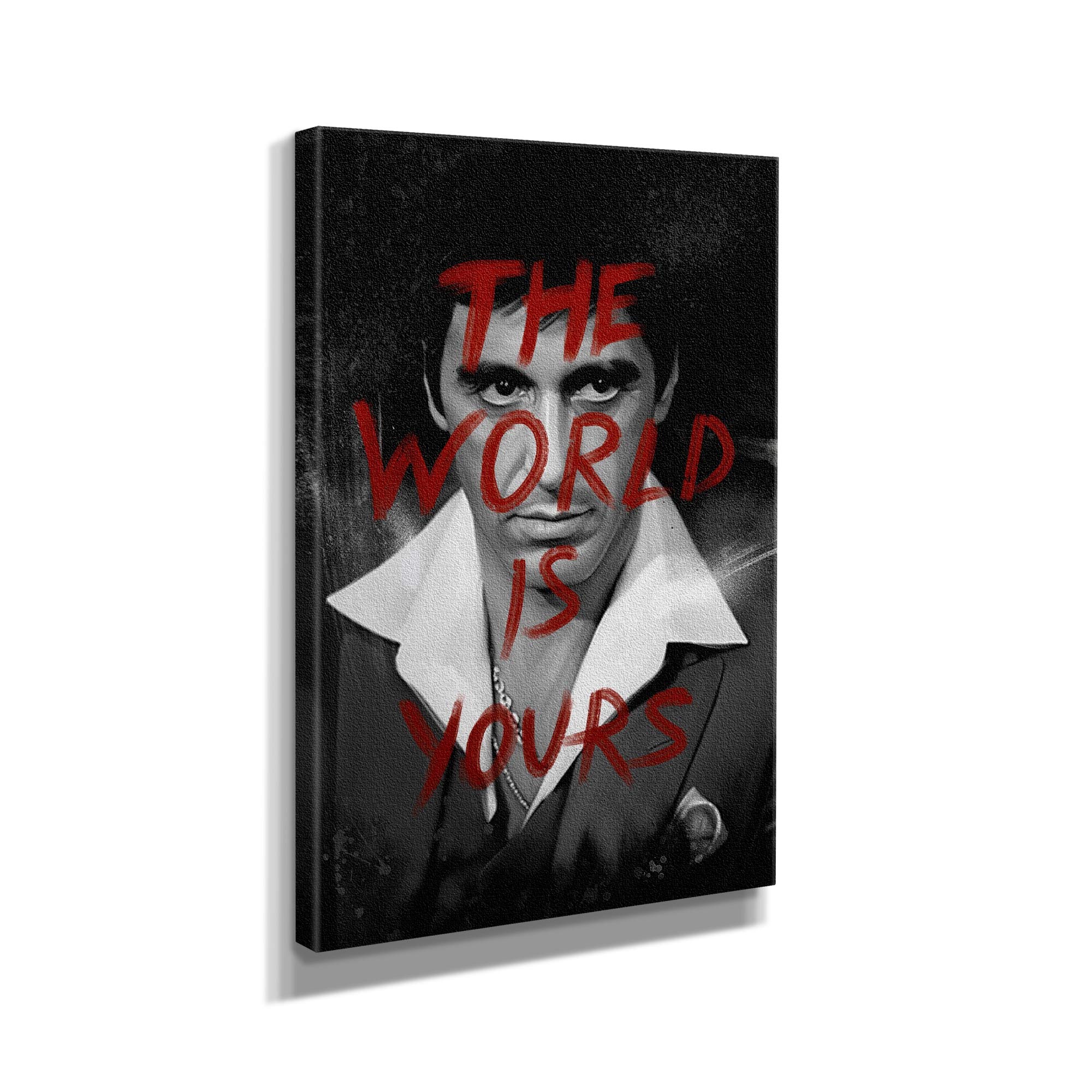 Scarface The World Is Yours Quote Premium Design Painting Picture Canvas Wall Art Home