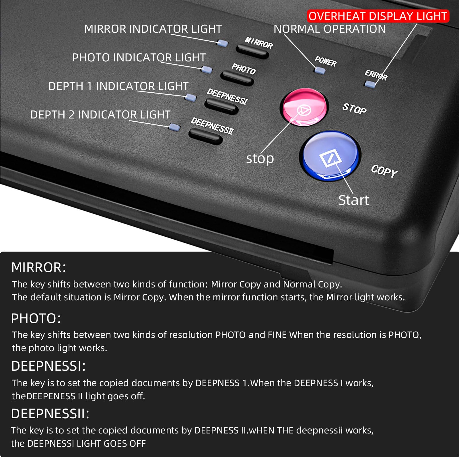 ATOMUS Tattoo Transfer Maschine Copier Thermische Schablone Transfer Maschine Set Temporäre und Permanente Tattoo Lieferungen