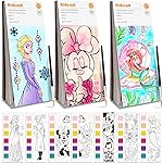 Paint with Water Coloring Books for Kids - 3 Pack, Pocket Mess Free Watercolor Painting Kit, Water Color Paint Set Arts and Crafts Gift for Girls Ages 4 5 6 7 8+, Travel Activity Toy