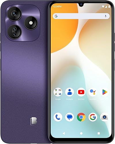 BLU G64L Desbloqueado Pantalla HD+ Infinity de 6.8 pulgadas 1284 GB Cámara principal triple de 13MP Versión de EE. UU. Púrpura