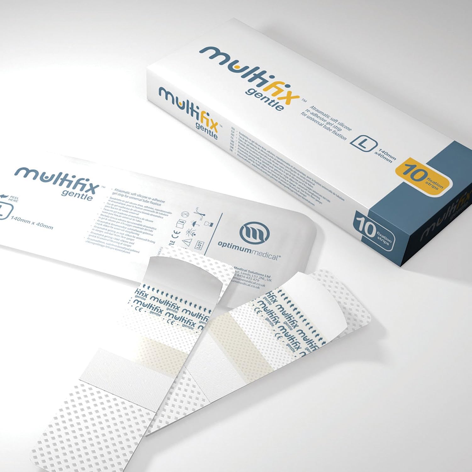 Multi Fix Gentle (x10), Catheter/Medical Adhesive Tubing Securement, Re-Adhesive with Silicone Technology - Image 3