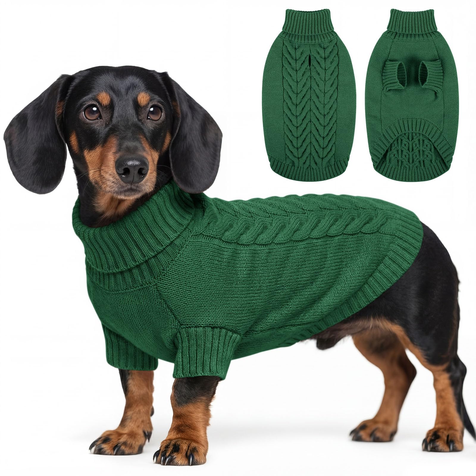 ASENKU Jersey Perro Mediano,Suéter para Perros Gato Cálido Ropa de Invierno,Abrigo para Mascotas para Bulldog Frances,Chihuahua,Teckel, M