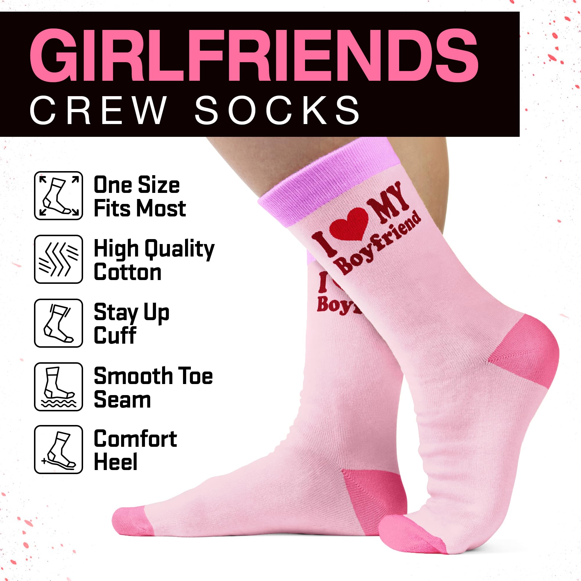 Gifts For Girlfriend - Cute Socks For Her, Unique Ideal Present, Sweet And Fun Surprise For Women