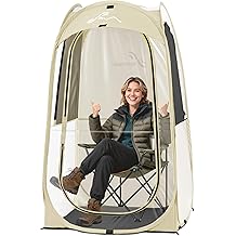 Sportneer Clear Sport Tent, 1 Person Transparent Outdoor Pop-Up Tent, Lightweight &amp; Portable Weather Shelter for Parents, Windproof Cold Weather Protection, Rain Shield for Sports Events &amp; Sidelines