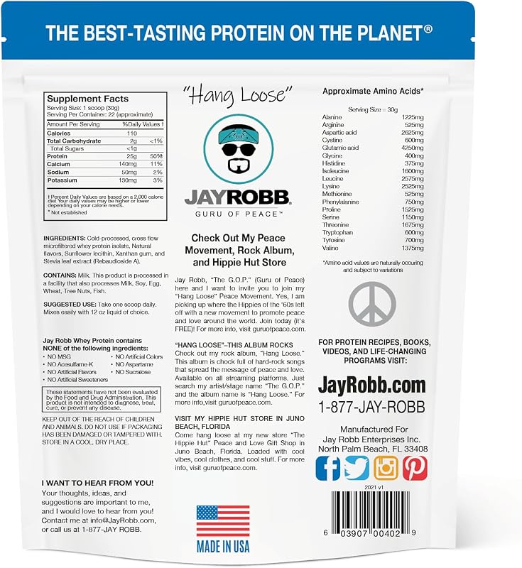 JAYROBB Whey Protein (5 Pound, Vanilla) image 2