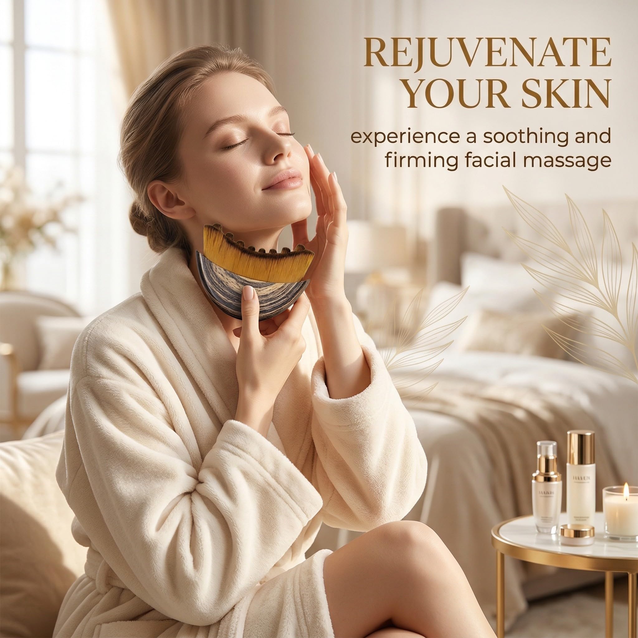 Lymphatic drainage brush for the face, promotes the blood circulation of the skin, effectively relieves swelling of the face, sculpting the chin and jaw - 2