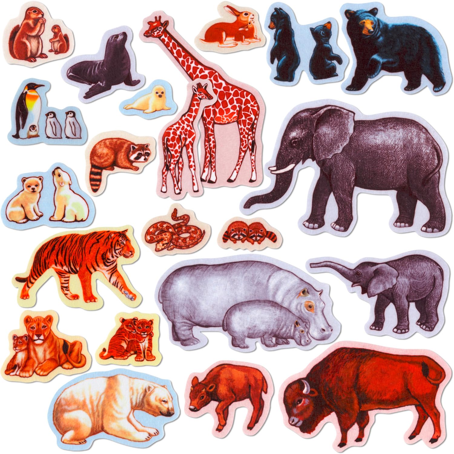 Amazon.com: Little Folk Visuals Wild Animals Precut Felt Pieces