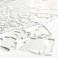 Vista 5 de Broken Glass Puzzle - Clear - Unique The Clearly Impossible Puzzle - Difficult and Fun! - 161 Pieces 10 x 10