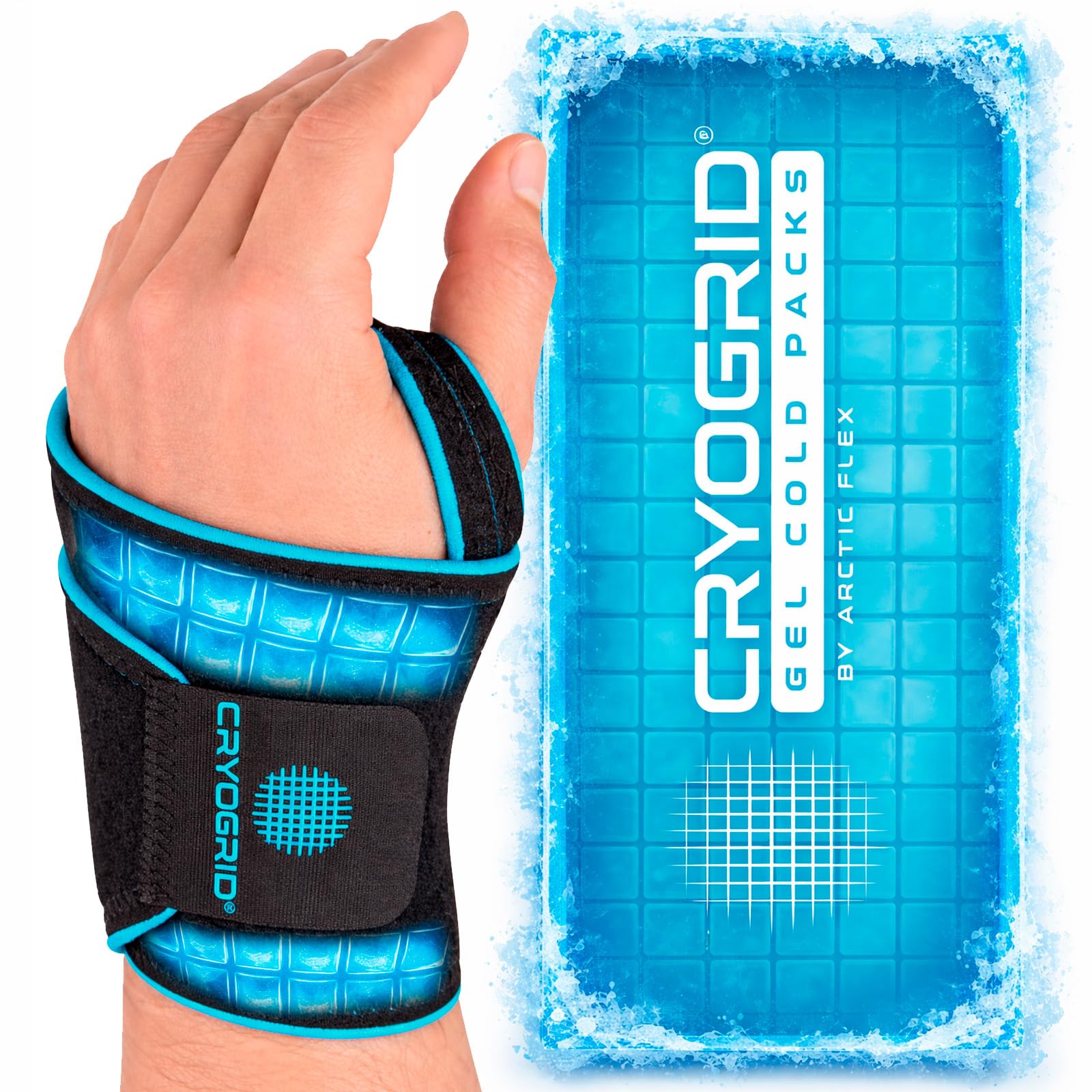 Amazon.com: Cryogrid Wrist Ice Pack Wrap (Left or Right