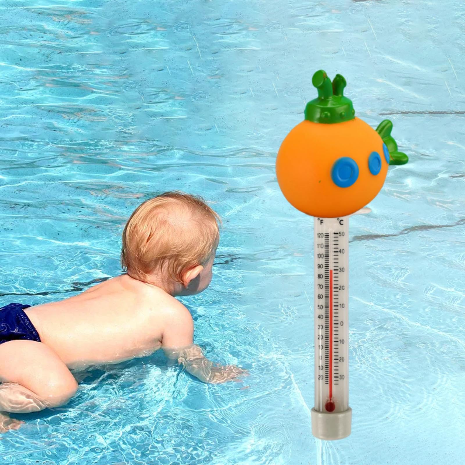 Thermomètre Flottant Pour Bain Froid & Piscine - Affichage Digital -20°C à 70°C - Étanche IPX6 - 10