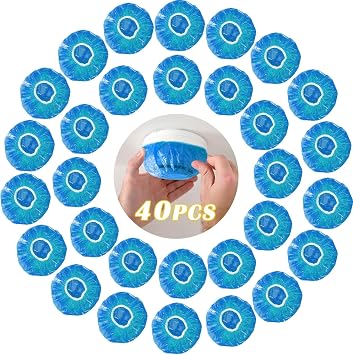 40 PCS Dxmimer Smoke Detector Cover Fire Alarm Cover, Thickened Elastic Plastic Reusable Smoke Alarm Dust Paint Cover for Home Cooking or Baking (Blue)