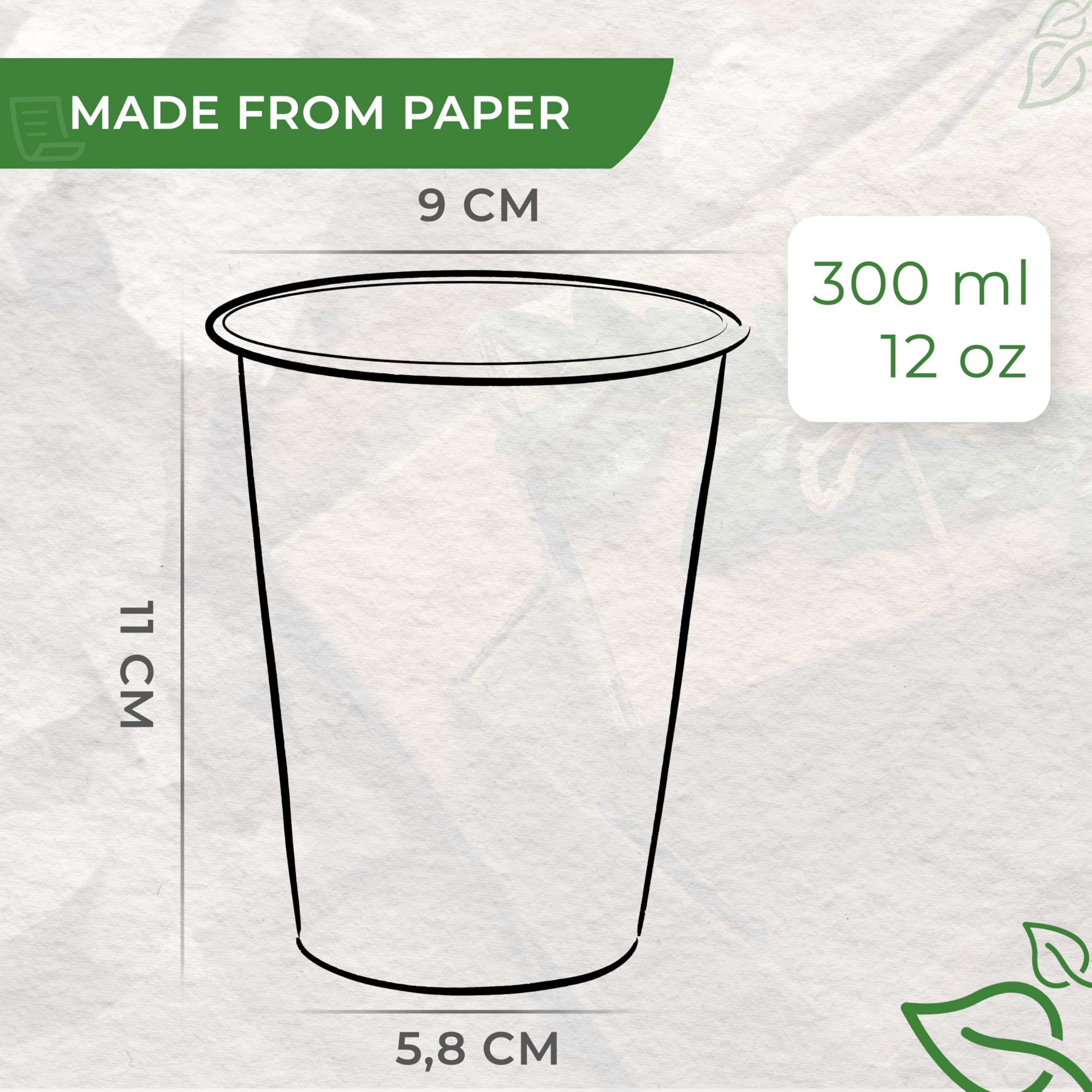 Couvercles Gobelets Jetables Love Nature 50 Pièces - Ø80mm Pour Gobelets 250ml, En Canne à Sucre Écologique