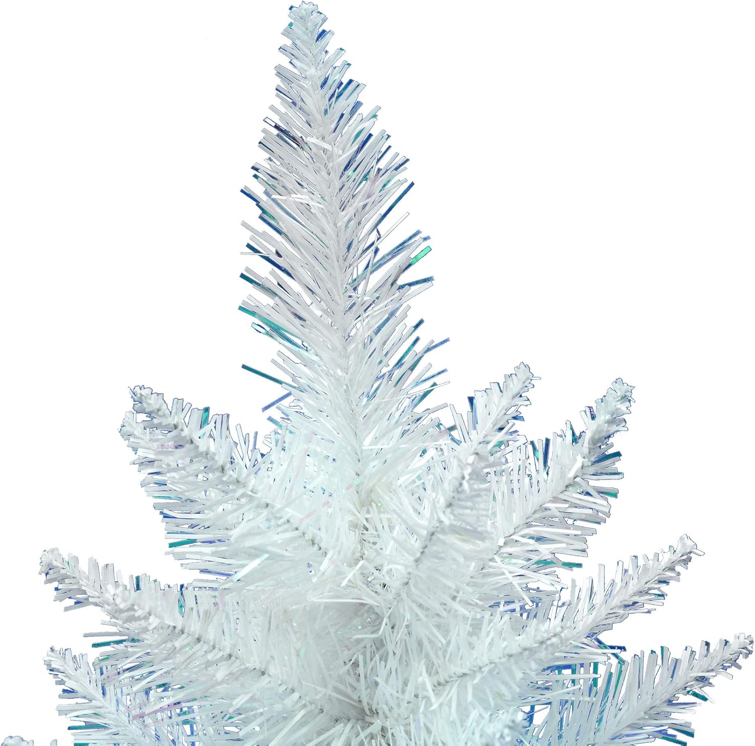 Vickerman 30" Sparkle White Spruce Pencil Artificial Christmas Tree, Unlit - Faux Spruce Christmas Tree - Seasonal Indoor Home Decor