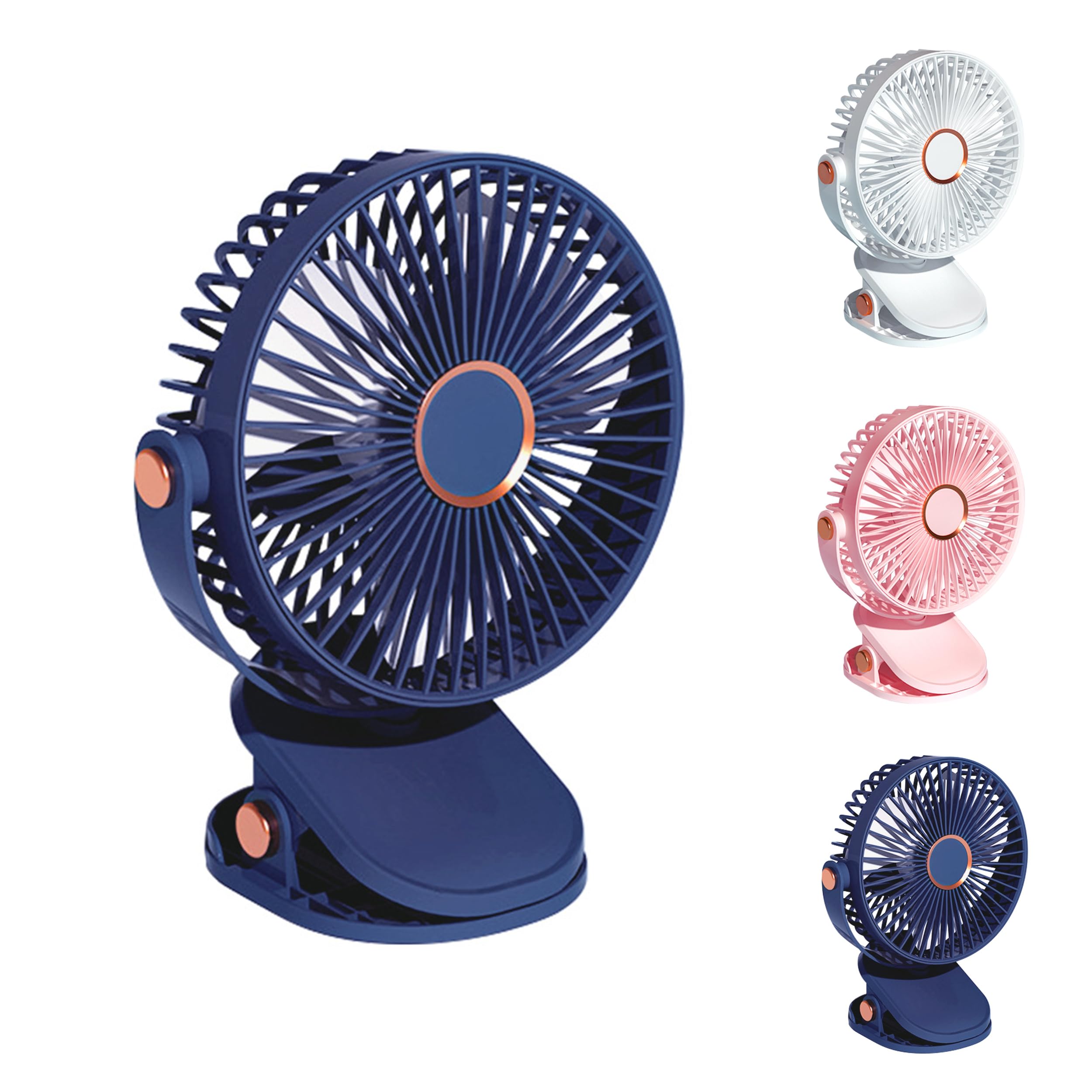 Yindella Multi-Function Night Light Clip Fan - USB Charging, Portable Silent Mini Fan for Student Dormitories (Blue) (B0D7PM5CN8) Amazon Price History, Amazon Price Tracker