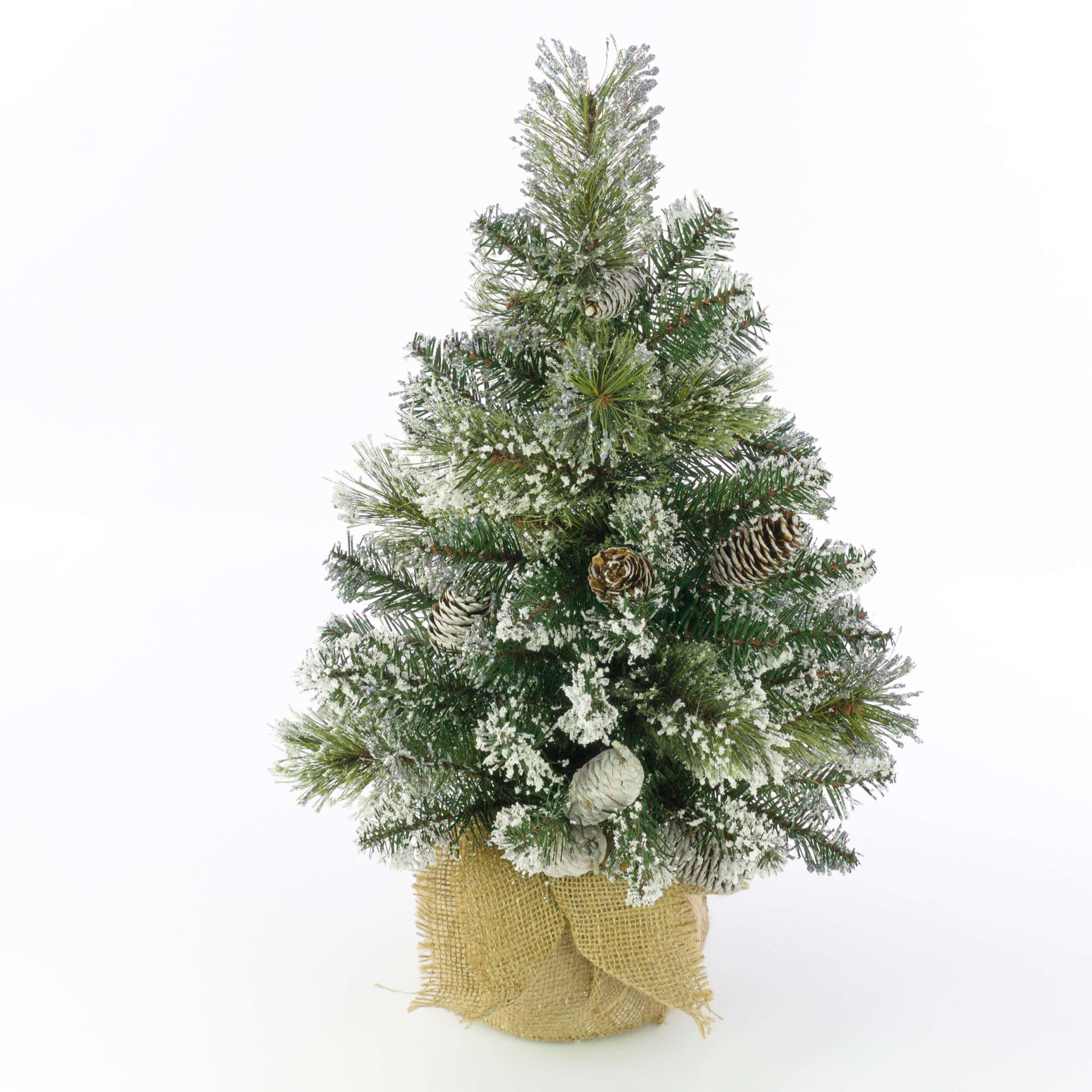 artplants.de Sapin Artificiel Riga, Neige Artificielle, 60cm, Ø 40cm
