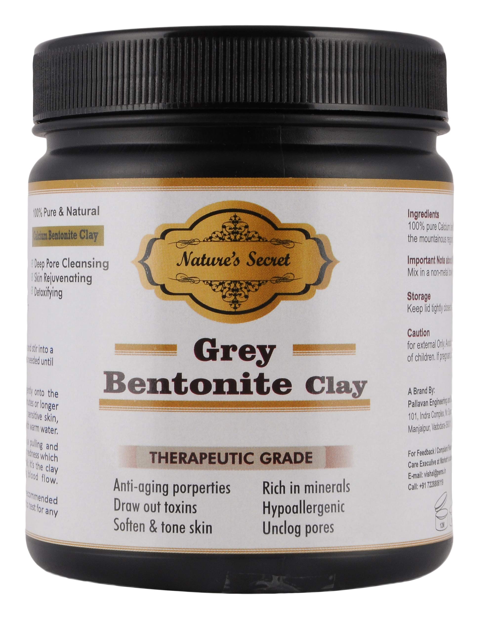 Nature's SecretGrey Bentonite Clay Powder, 453 g