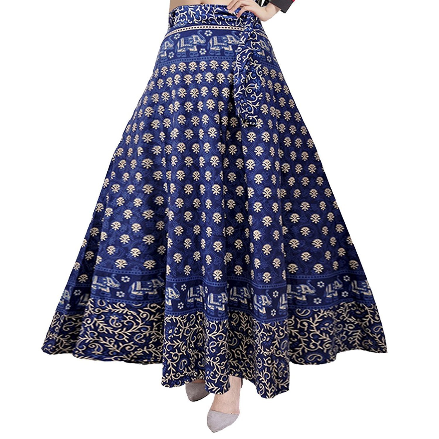rajvila Women's Cotton Printed Long 36 Inch Length Regular Wrap Around Skirt Colour (F_W36NT_0009)-picture-18