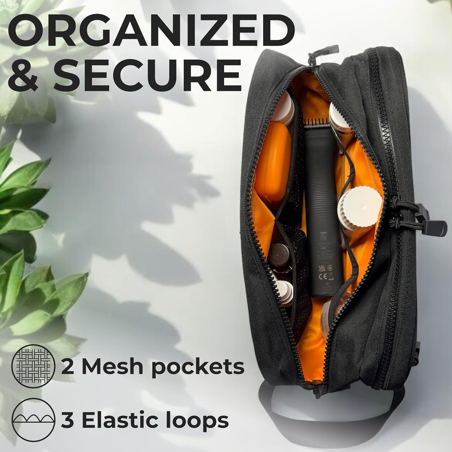 Professional Tactical Toiletry Bag for Men - Extra Large Wet & Dry Compartment Separate Dopp Kit, Tactical Molle Travel Toiletry Bag — Perfect Mens Toiletry Travel Bag or Dopp Kit Men - Image 5