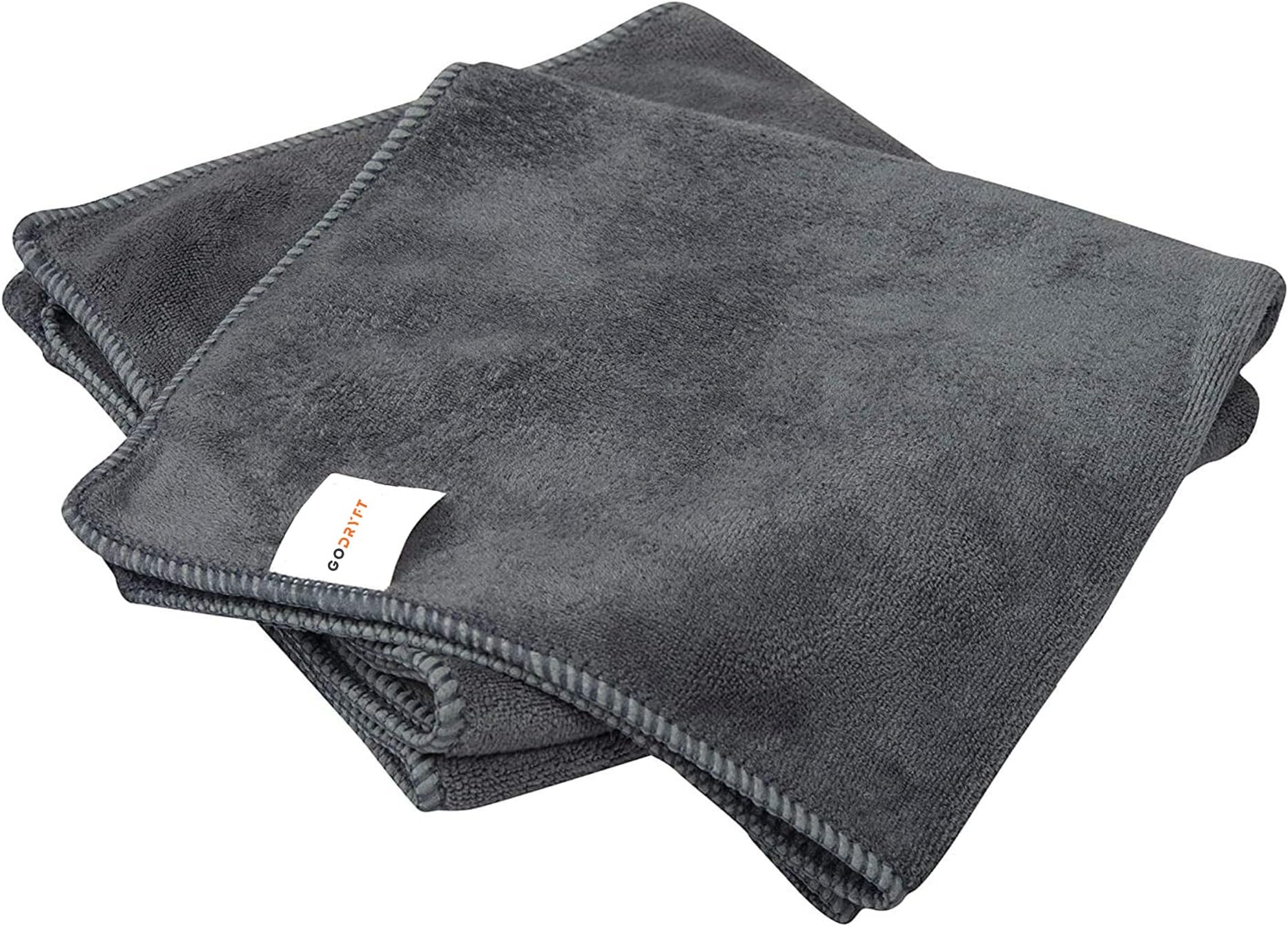 GoDryft Microfiber Cloth - 2 Pcs - 40x40 cms - 400 GSM Thick Lint & Streak-Free Microfiber Cleaning Towel for Car & Bike Cleaning, Polishing, Washing & Detailing