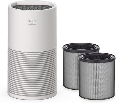 WINIX AT40 Air Purifier with 2 Years of Filters for Extra Large Room Up to 1968 Ft2 in 1 Hr With Air Quality Monitor, True HEPA, Carbon Filter and Auto Mode, Captures Dander, Smoke, Dust