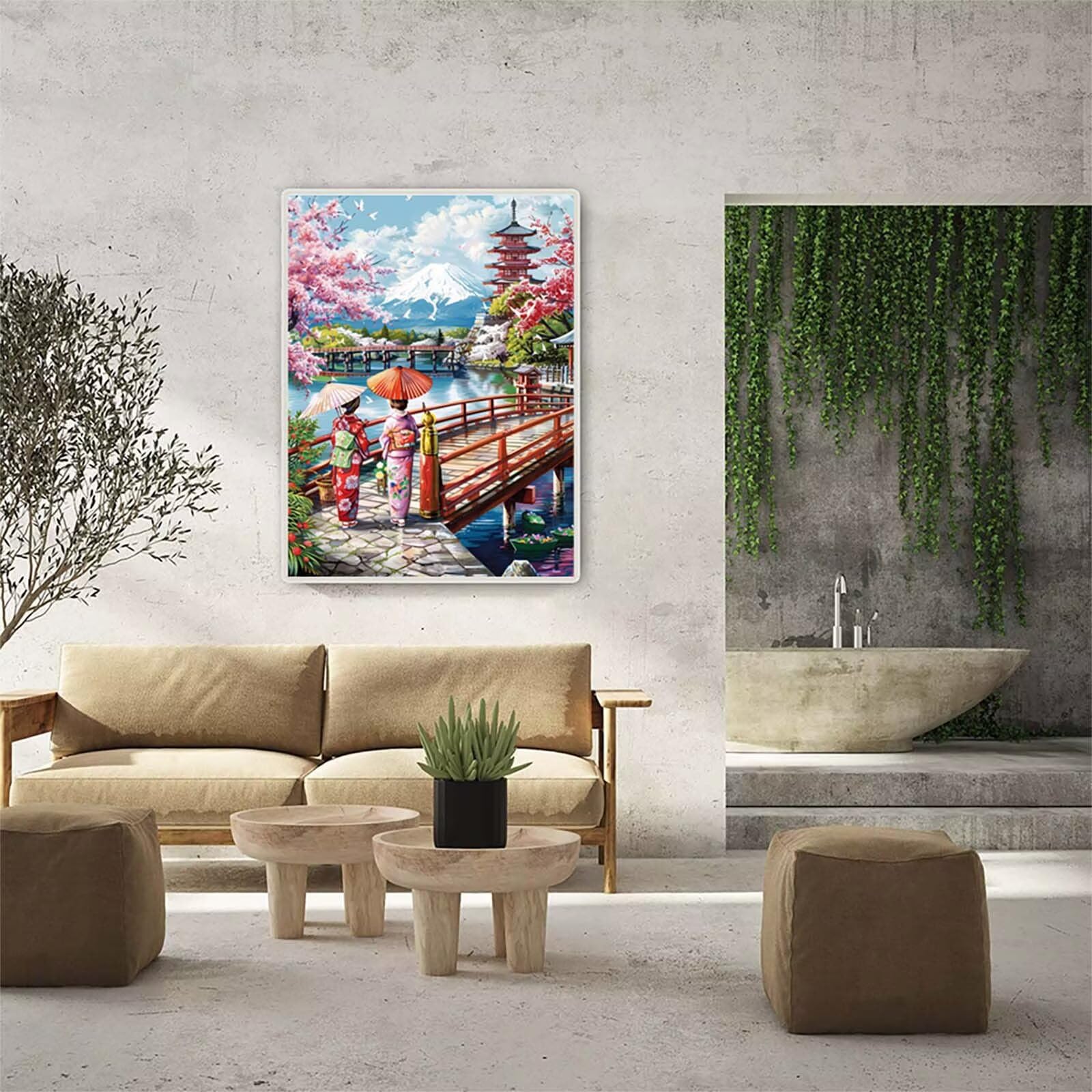 Donna Giapponese Diamond Painting Adulti 100x130cm, Diamond Painting 1-5482