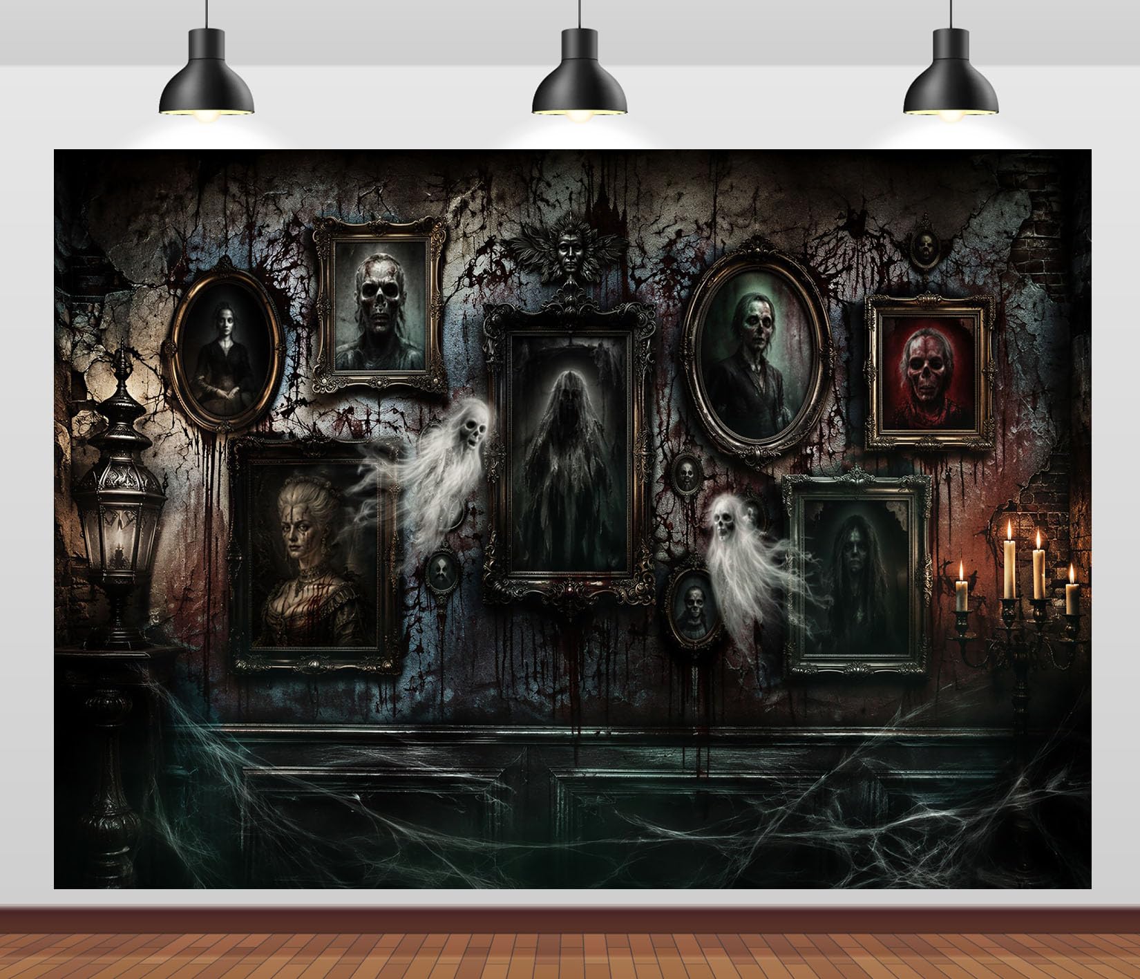 12x8FT (3.6x2.5m) Galleria Oscura Ritratti Sfondo Fotografico