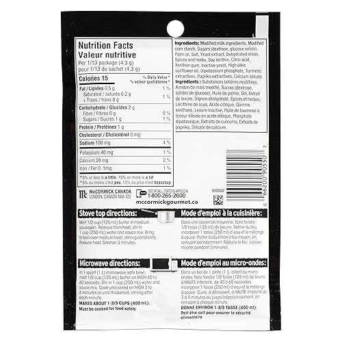 Miniatura 2 de McCormick Gourmet, Mezcla de salsa seca de alta calidad, Bearnaise, 56g/2oz. (importado de Canadá)