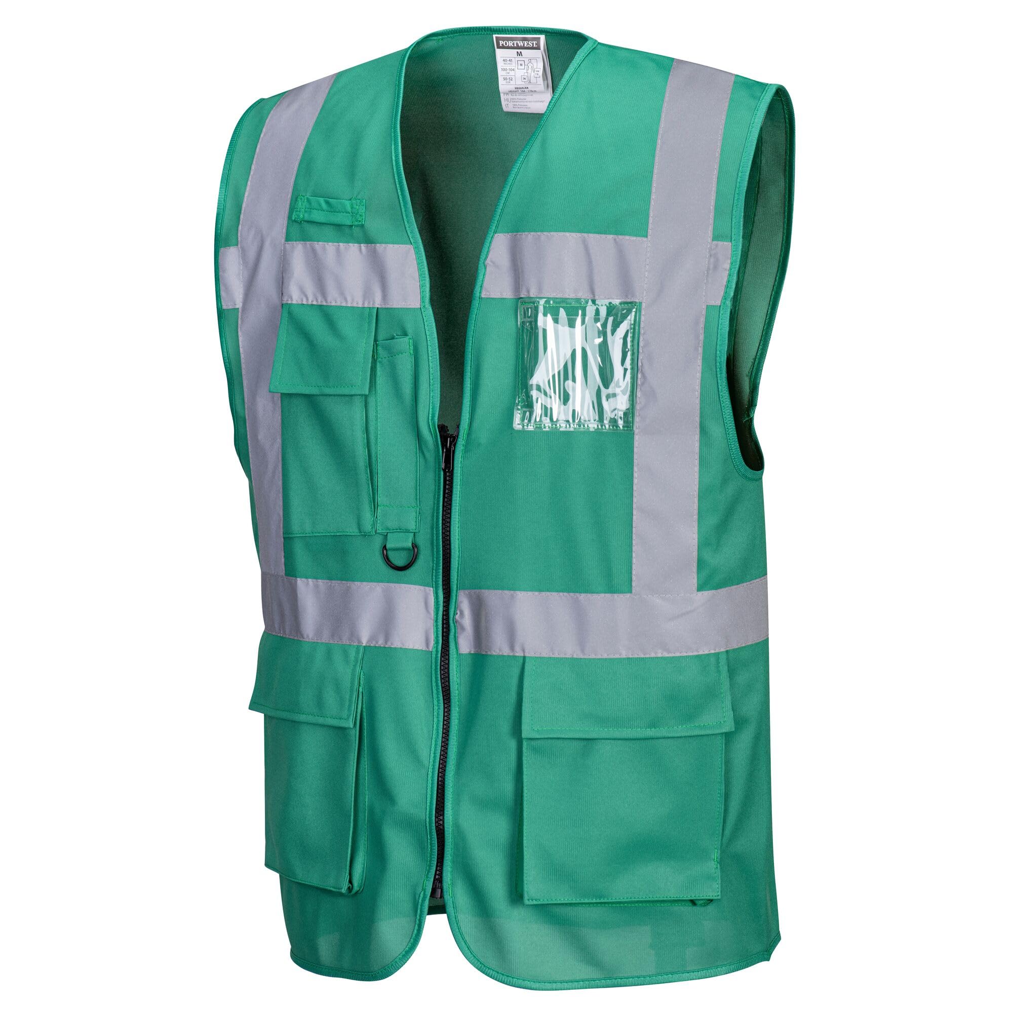 Portwest Chaleco Iona Executive, Tamaño: XL, Color: Verde botella, F476BGRXL
