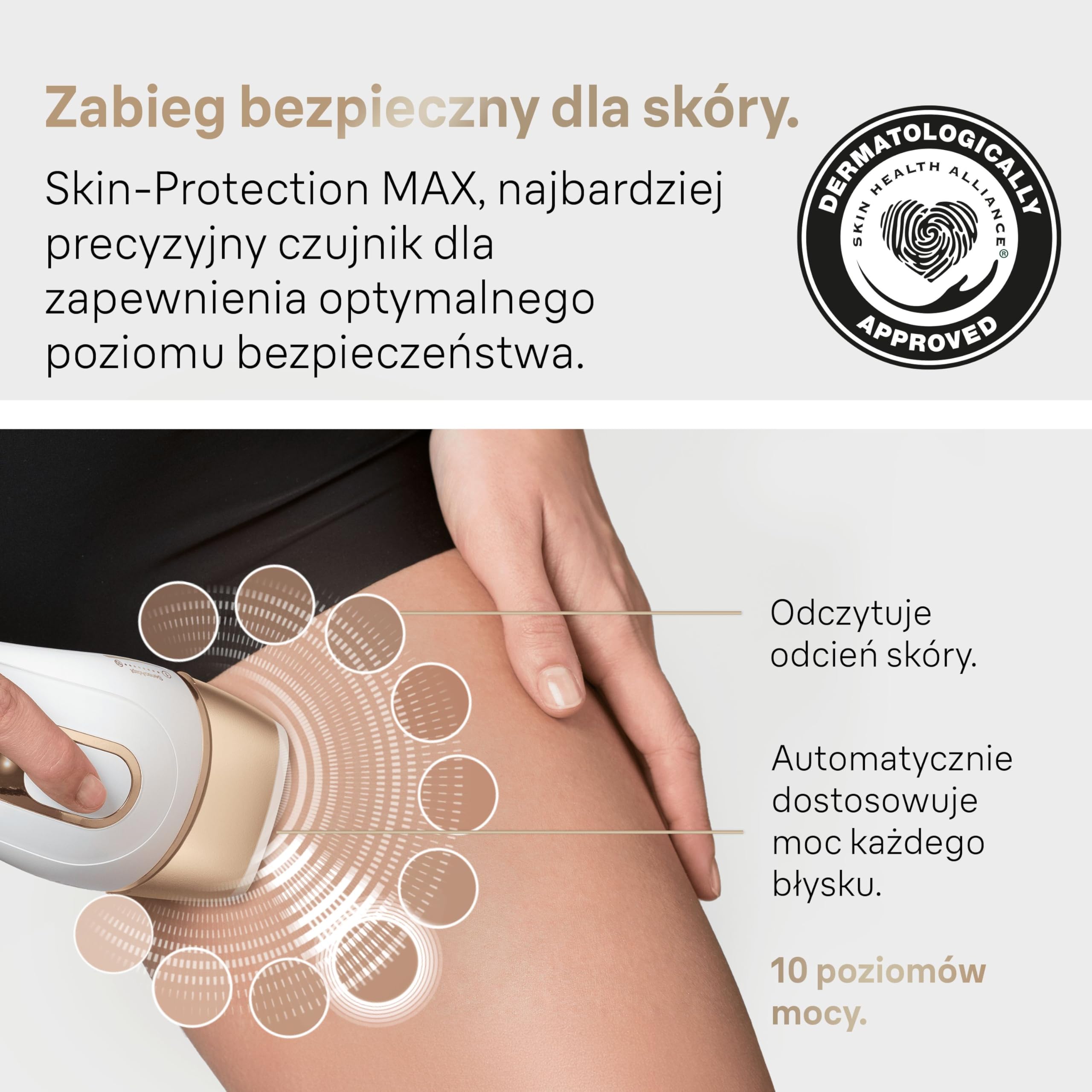 Braun Silk-Expert Pro 5 PL5356 IPL, usuwania owłosienia w warunkach domowych, alternatywa dla depilacji laserowej, w zestawie saszetka, golarka Venus, 4 głowice, prezent dla kobiet, biały/złoty
